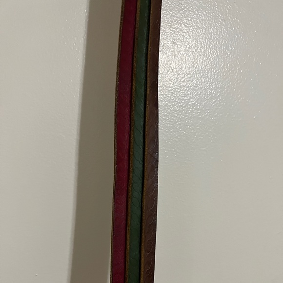 Lucky Brand Green, Red, and Brown Belt - Picture 6 of 9